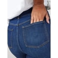 thumbnail image 4 of Women High Waisted Flare Jeans with Pockets Plus Size Stretchy Denim for Everyday Casual Wear Comfort Durable Easy Care, 4 of 13
