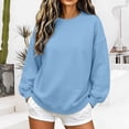 thumbnail image 2 of FAHUOMU Crew Neck Sweatshirts Women' Oversized Dolman Sleeve Casual Fall Winter Pullover Tops, 2 of 6