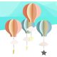 thumbnail image 3 of Adornos de nube de globo de aire caliente de papel 3d para colgar en la ventana de jardín de infantes para bodas, Baby Shower, decoraciones para fiesta de cumpleaños, 4 unidades, c, 3 of 5