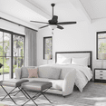 thumbnail image 3 of Mainstays 60" Black Ceiling Fan with Light, 5 Blades, Reverse Airflow, Pull Chain Control, 3 of 14