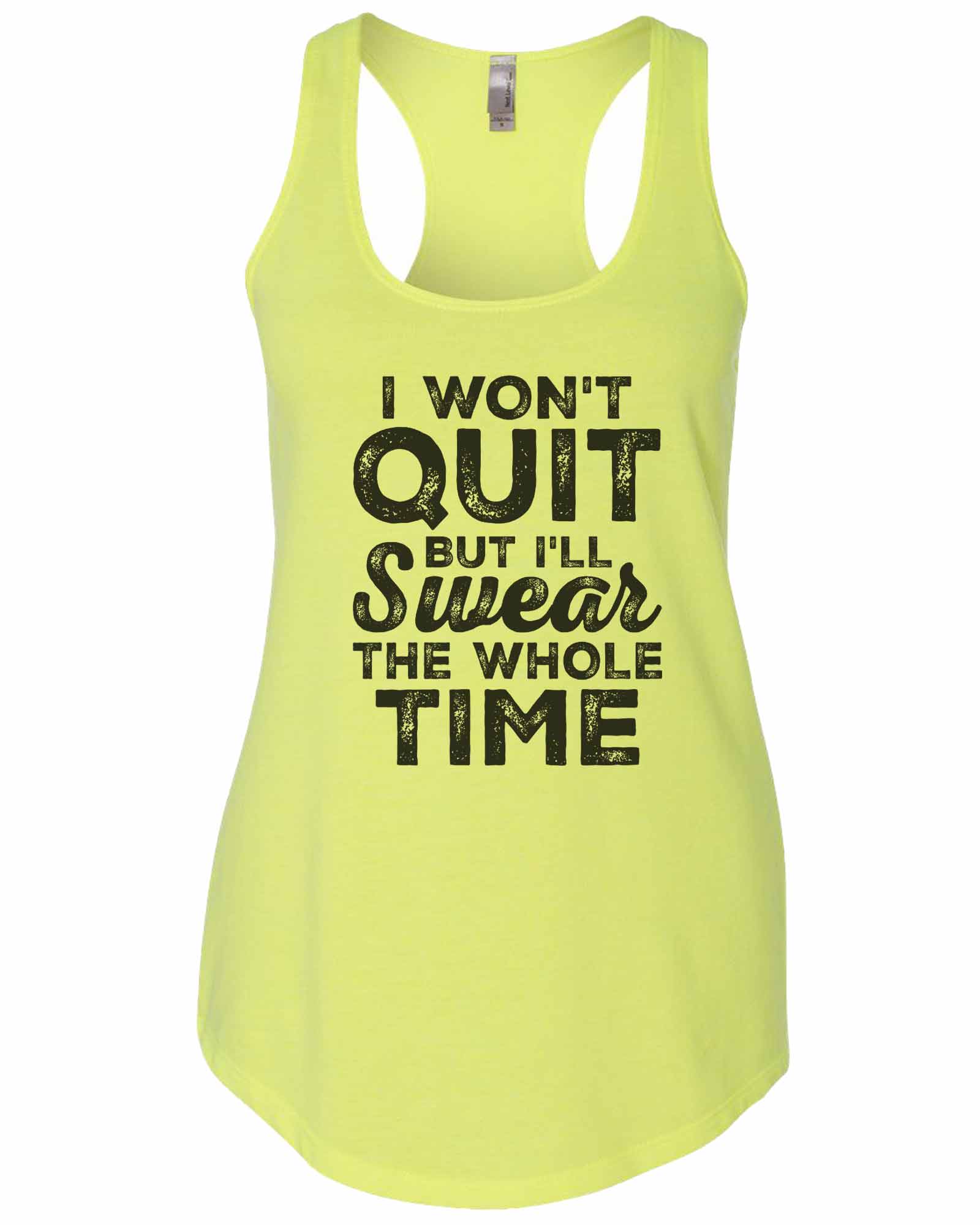 neon yellow workout top