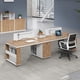 thumbnail image 3 of European Drawers Office Desk Storage Setup Standing Legs Computer Desks Conference Bookshelf Mesa De Escritorio Modern Furniture My Lux Decor Round, 3 of 25