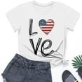 thumbnail image 2 of ZACPNCV Flag Shirt for Toddler Kids Boys Girls USA Flag T-Shirt 4th of July Shirt Patriotic Tee Tops White 3-4 Years, 2 of 9