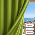 thumbnail image 2 of Snubbull Gazebo Curtains 4 Panels for 10x12ft Gazebo, Waterproof Outdoor Privacy Sidewalls with Zippers & Tiebacks, Replacement Curtains for Patio Garden Backyard, Grass Green, Only Curtain, 2 of 11