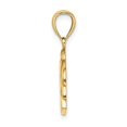 thumbnail image 2 of 14K Yellow Gold Polished Finish BARBADOS Under Dolphin Design Charm Pendant, 2 of 2