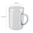 thumbnail image 4 of Avec Couvercle de Poignée Tasse en Acier Inoxydable, Tasse Isolée, Cuisine à Double Paroi Portable en Acier Inoxydable Durable pour la Maison, 4 of 8