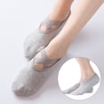 thumbnail image 4 of Travelwant Pilates Yoga Non Slip Grips Socks - Sticky Ballet Workout Hospital Socks for Ladies, 4 of 8