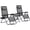 Grey, variant on 78.75 Black Metal Garden Arbor Arch Gate with Trellis Sides for Climbing Plants, Locking Doors, Planter Boxes, Wedding Ceremony Decorations
