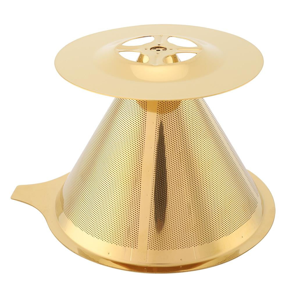 Cergrey Stainless Steel Titanium Gold Pour Over Coffee Dripper Filter