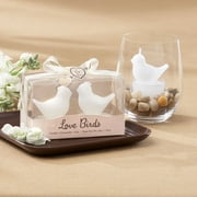 Kate Aspen Love Birds White Bird Tea Light Candles - Set of 6 - Guest Gift, Party Favor or Decorations for Weddings, Bridal Showers, Baby Showers & More