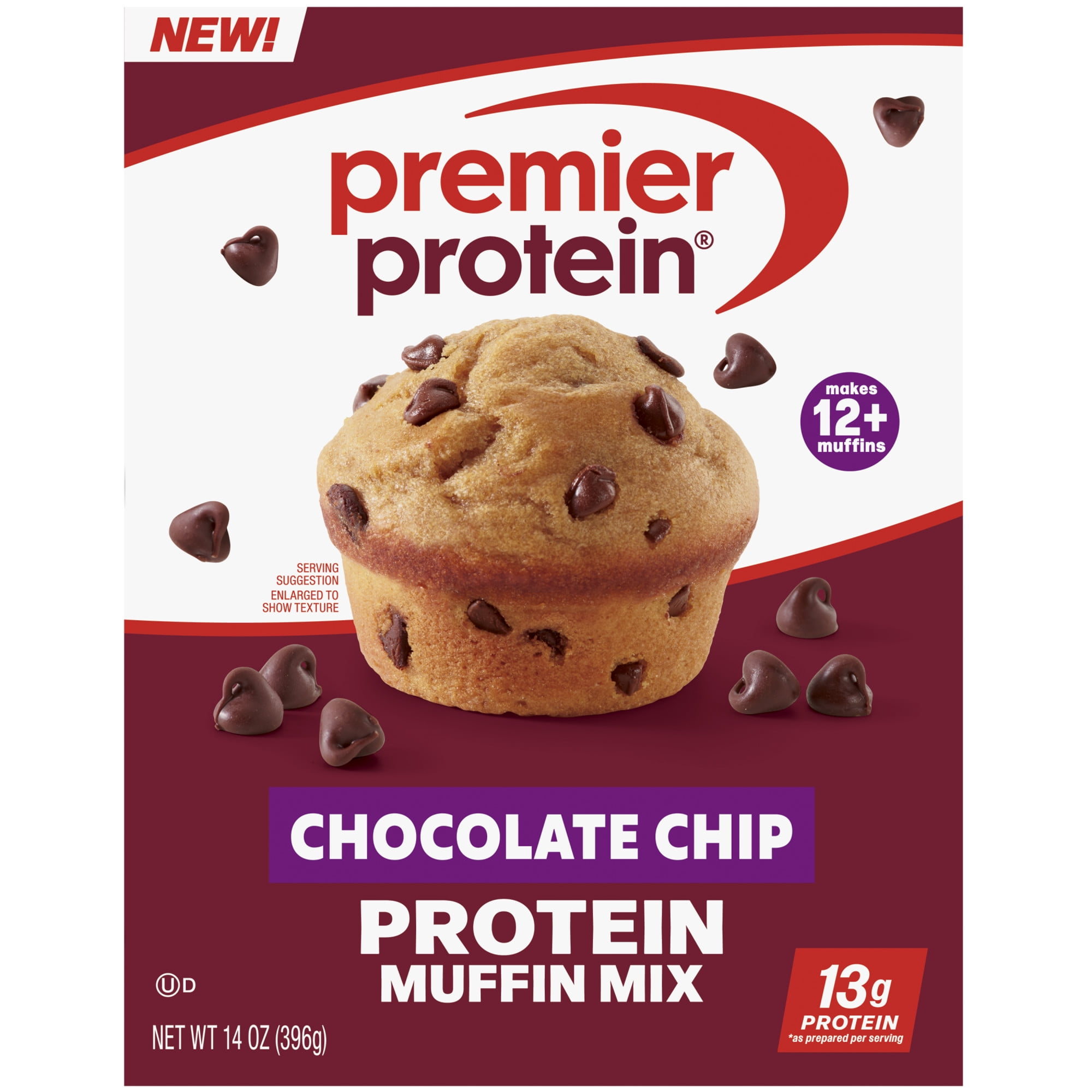 Premier Protein Chocolate Chip Protein Muffin Mix, 14 oz - Walmart.com
