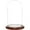 Dark Wood Base, variant on Plymor 4.5" x 8" Glass Display Dome Cloche (no Base)