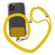 thumbnail image 1 of Cordón para teléfono celular Enlightened - Soporte universal para el cuello con bolsillo para tarjetas y correa de silicona - Compatible con la mayoría de los teléfonos inteligentes, amarillo, 1 of 7