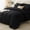 Black-Queen, variant on Full Beige Bed-in-a-Bag 7-Piece All Season Bedding Set
