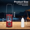 thumbnail image 2 of Farol con forma de vela, equipo de acampada para campistas y uso de emergencia, sin velas (rojo), 2 of 8