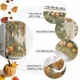 thumbnail image 5 of Shower Curtain 72"W x 72"L Autumn Thanksgiving Pumpkin Forest Fabric Shower Curtains Set with Hooks Water Repellent Bathroom Curtains Machine Washable Bathroom Accessories, 5 of 6
