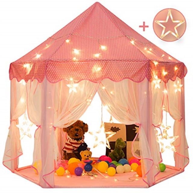 Sunnyglade 55'' X 53 Princess Tent With 8.2 Feet Big and Large Star Lights Girls for sale online