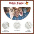 thumbnail image 3 of Haiem Playful Cat Pattern Christmas Tree Skirt Merry Christmas Party Christmas Tree Decoration,New Year Decorations-48", 3 of 6