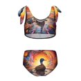 thumbnail image 3 of Q-version Funny Little Yellow Duck Girls' 2-Piece Tankini Swimsuit, 3 of 6
