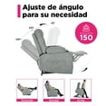 thumbnail image 3 of SILLON REPOSET ELECTRICO  RECLINABLE CON MASAJE  WEIMAR GRIS, 3 of 6