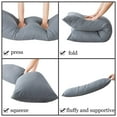 thumbnail image 3 of Funda de almohada de cuerpo completo Funda de almohada de cama larga transpirable cómoda de alta calidad Tmvgtek Oficina Multiescena Multifunción, 3 of 8