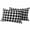 Black, variant on 2 Pack Outdoor Waterproof Throw Pillow Covers,Sage Green Buffalo Plaid Decorative Rectangle Pillow Case Patio Pillowcases for Chair Couch Sofa 20x12in