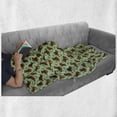 thumbnail image 6 of Bee Soft Flannel Fleece Throw Blanket, Cartoon Bees and Bears Eating Honey and Playing Guitar Rural Wildlife Themed Pattern, Cozy Plush for Indoor and Outdoor Use, 50" x 60", Multicolor, by Ambesonne, 6 of 6