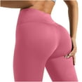 thumbnail image 5 of LIaqionyy Womens Yoga Capri Pants Stretch High Waisted Gym Workout Leggings Solid Color Quick Dry Tights, 5 of 5