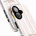 thumbnail image 2 of Curious Monkey Philippians 4:13 Phone Case, Inspirational Pink Striped iPhone Cover for 17 16 15 14 13 12 11 Pro Plus Mini, 2 of 6