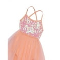 thumbnail image 4 of iiniim Kids Girls Glitter Sequins Ballet Dance Asymmetric Tutu Dress Leotard Ballerina Dancewear, 4 of 7