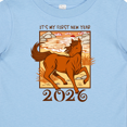 thumbnail image 4 of Inktastic It's My First 2026 Chinese New Year Horse Boys or Girls Baby T-Shirt, 4 of 5