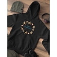 thumbnail image 3 of Buon Ferragosto Starfish Wreath Hoodie Men -Image by Shutterstock, Male Small, 3 of 4