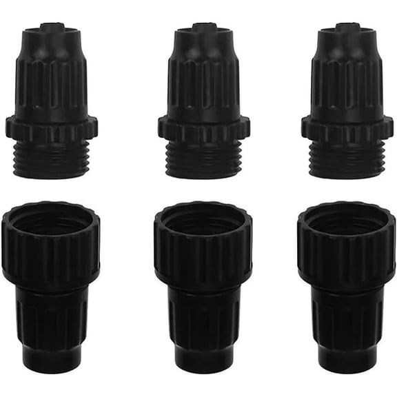 ICERUN 3 Sets Garden Expandable Hose Repair Kit Faucet Adapter Female Male 34 Inch Hose Connectors with Extra Rubber Washers Hose Repair Kit