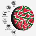 Watermelon Slices And Leaves Polyester Universal Spare Wheel Tire Cover