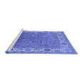 thumbnail image 2 of Ahgly Company Machine Washable Indoor Rectangle Oriental Blue Industrial Area Rugs, 7' x 10', 2 of 4