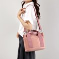 thumbnail image 1 of Bolso vagabundo para mujer, bolso satchel de gran capacidad, bolso de compras para mujer (rosa), 1 of 6