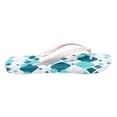 thumbnail image 5 of Psesaysky Plaid Printed Flip Flops Women's Non Slip Thong Sandals Comfort Beach Walking Sandals with Arch Support Indoor Slip on House Slippers Pink Strap Size 9, 5 of 7