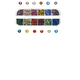 thumbnail image 2 of 5 Cajas Pedrería Cristales Rhinestones Para Ropa Uñas Xtellar multicolor, 2 of 4