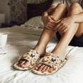 thumbnail image 4 of Xoenoiee Rooster Chicken Sunflower Egg Print Slippers for Women, Memory Foam Soft Warm Slip On Open Toe Cotton House Slippers, Anti-Skid Cozy for Indoor Outdoor, 10.5-11.5 W/9.5-10.5 M, 4 of 7