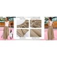 thumbnail image 6 of Lentta Womens Loose Wide Leg Track Pants Drawstring Pockets Elastic Waist Capri Hiking Pants, 6 of 7