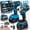 Battery * 1 electric drill+wrench set, variant on DGB 21V Cordless Power Tool Combo Kit, Multi-Function Brushless Power Tools for Home Improvement, Construction & Auto Repair