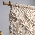 thumbnail image 4 of Fmbmuo 5 Styles Macrame Wall Hanging Tapestry Boho Hand Woven Cotton Rope Fringe Wall Decor for Bedroom Living Room Wedding Background,Multicolor, 4 of 5