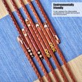 thumbnail image 5 of 5 Pairs Natural Wood Chopsticks Environmental Protection HandCarved Chopsticks Gift Set, 5 of 5