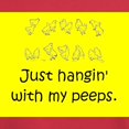 thumbnail image 3 of CafePress - Just Hangin' With My Peeps T Shirt - Men's Classic Graphic Cotton T-Shirt, 3 of 4