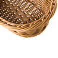 thumbnail image 4 of Handmade Rattan Bread Baskets Ingot Shape Wicker Fruit Basket for Serving (Brown) S-7.5 inch, 4 of 8