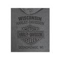 thumbnail image 2 of Harley-Davidson Men's Sentinel H-D Zip-Up Cotton-Blend Hoodie, Charcoal (S), Harley Davidson, 2 of 2