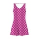 thumbnail image 5 of Vestido Corto para Mujeres Verano sin Mangas Cuello en V, Impresión de Moda con Bolsillos, Poliéster de Algodón Casual, 5 of 7
