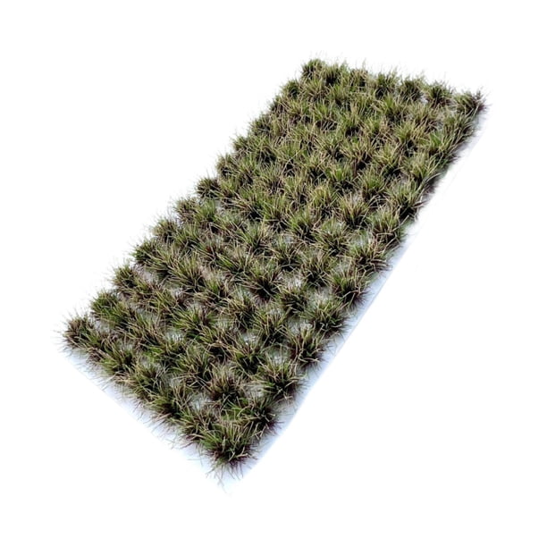 Hierba de racimo grande, juego de mechones de hierba, racimo de flores, decoración de escenario de diorama, para Amarillo verde