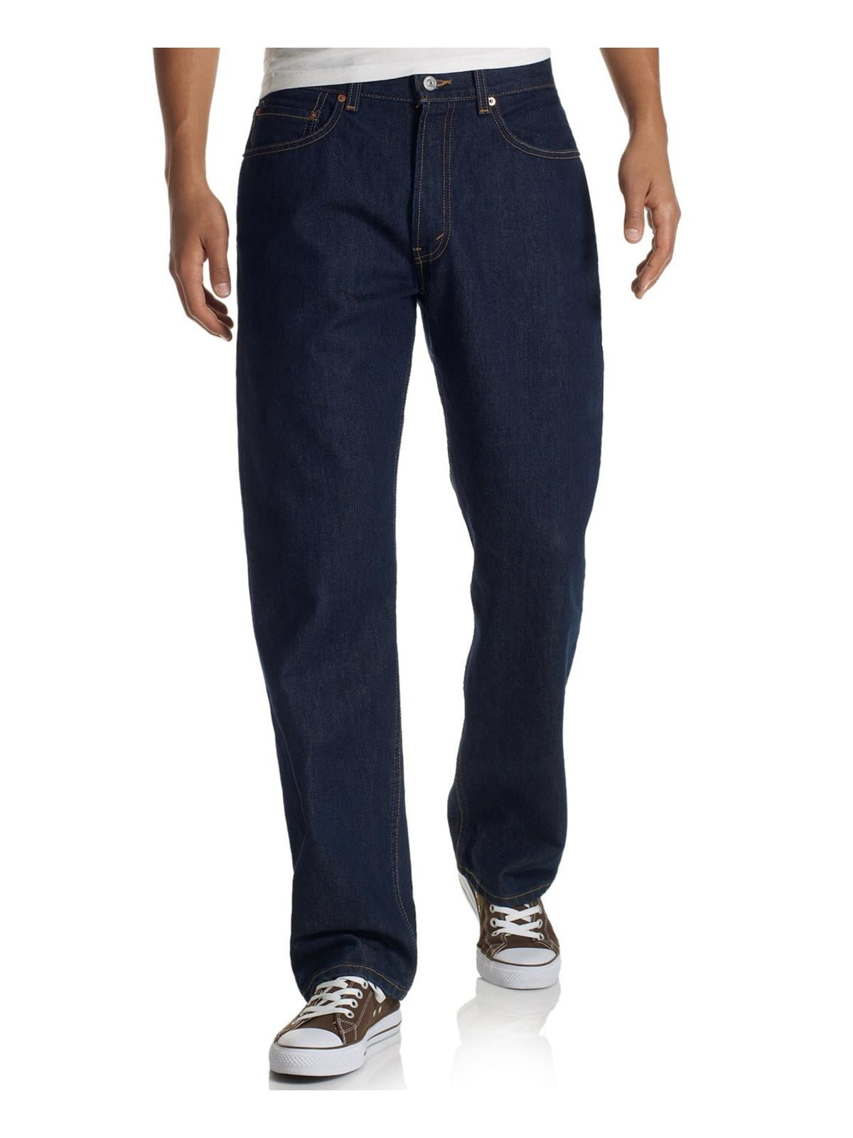 Levi's Mens 505 Cotton Classic Rise Straight Leg Jeans - Walmart.com