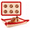 Red, variant on VVC Silicone Baking Mat Sheet Convertible Silicone Tray With Snap Locks, Help Contain Spills Reusable Fiberglass Liner Folds Flat Corner Crisp For Cookies Pastry Roasting Marinating